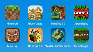 Minecraft, Block Crazy, MineTap 3D, Apocalypse, MineTap, GrindCraft 2, Master Craft, CubicMagic