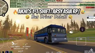 HARI PERTAMA JADI SUPIR BUS! Langsung Kacau? 🚌💨 | Arsy Asia RP||#arsyasia #gtasampandroid 