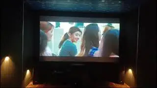 projector 📽️ home theatre sound system setup#likeforlikes #projector #lifegoesonvlogs #movie #fun