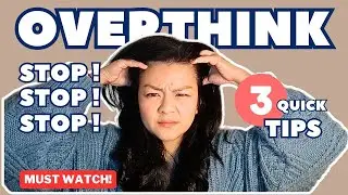 How to STOP OVERTHINKING [3 QUICK TIPS]  MUST WATCH #overthinking #rumination #depression