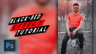 Red & Black color tone | Photoshop color toning effect photo editing | Depth Photography
