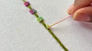 New hand embroidery design | chain stitch embroidery | Embroidery Stitches for Beginners