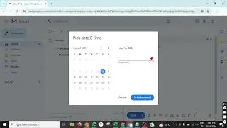 How to schedule an email in Gmail