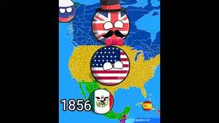 Involuci&oacute;n de Am&eacute;rica del Norte 🇺🇲🇲🇽🇨🇦 (2023-600) #countryballs #humor #evoluci&oacute;n #shorts