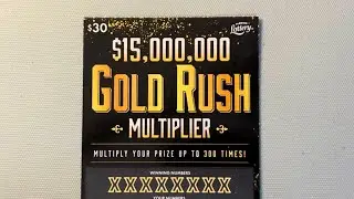 $15,000,000 GOLD RUSH MULIPLIER SCRATCH OFF FROM THE FLORIDA LOTTERY