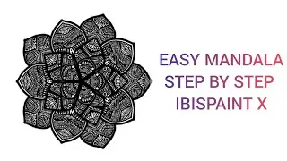 Easy Mandala || Step by Step || Digital mandala || ibisPaint X