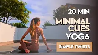 20 MIN MORNING YOGA STRETCH ● Minimal Cues Twist Yoga Flow (Beginner/Intermediate)