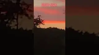 Red Sky Sunset View Piano Piece Accompaniment Introspection Music #SHORTS