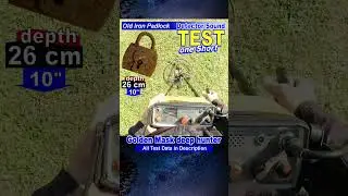 Golden Mask deep hunter | Pulse Induction Metal Detector | Real Test with Old Iron Padlock