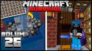 YAĞMACI KULESİNDE SINIRSIZ EŞKIYA XP , KÖTÜ İŞARET ve ARBALET FARMI┇Minecraft Survival ▹Bölüm 26