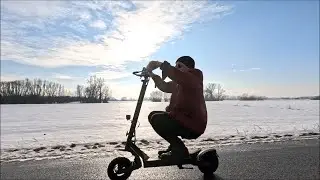 Kupiłem Hulajnogę/ Jeździmy Tyłem do Przodu/ Robimy V-Max/ Motorynka na Śniegu