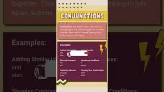 Mastering Conjunctions: Connect Your Ideas Like a Pro!#shorts #shortsfeed #english