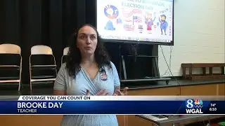 Wheatland Middle School in the SDOL hosted presidential debates and cast ballots in class on Monday