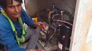 5.5Ton comperessor change🤔New compressor repairing  ।। Coold Room Repairing ।। How change comperesso