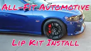 All Fit Lip Kit Install Charger Scat Pack - DIY All-Fit Automotive Lip Kit Install