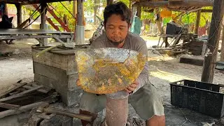 Knife Making - Forging A Simple Cleaver From A Piece Of Tractor's Disc