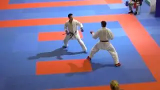 K1 Istanbul 2015, kumtie male -75 kg bronze medal match SVK Lisekovsky vs TPE  Hsu Wei