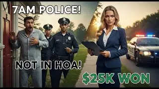 HOA Sent COPS to My Door at 7AM... I Wasn't Even a Member! #hoa #karen #cops