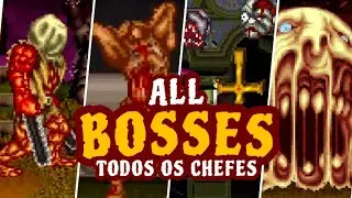 Splatterhouse - All Bosses + Ending (Todos os Chefes) ARCADE
