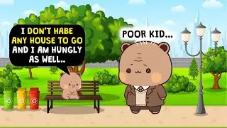 Shocking 😨🚨 Milo lies to a stranger to avoid going home 😨👀 | BUBU DUDU | PEACH GOMA | 3D ANIMATION