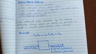 CHEMICAL PROCESS PRINCIPLE COURSE: MATERIAL BALANCE LECTURE:04 , EXTENT OF REACTION BALANCE CHEMICAL