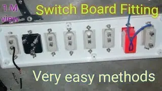 How to make an electric switch Board || সুইচ বোর্ড ফিটিং || HomeDesigner MirBhai