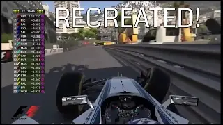 F1 2017 Monaco Crashes Recreated in-game