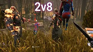 Dead By Daylight 2v8 Wesker & Nemesis 2v8 Gameplay!