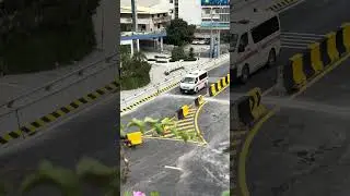 Flyover Bridge Morodok Techo Driving By Ambulan