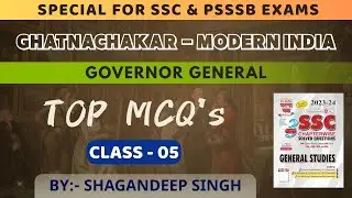 Ghatnachakar modern History Class - 05 by Shagan Sir  #patwari #psssbclerk #groupd