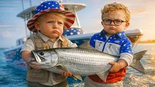 Baby Trump Makes Fishing Great Again! Ft. Baby Senator John Kennedy