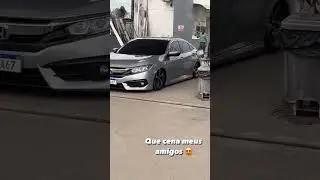 Civic prata rebaixado
