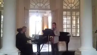 Lander plays Coconotes on sax