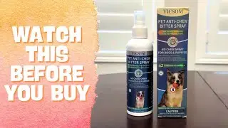 No Chew Spray For Dogs, Bitter Apple Spray For Dogs Stop Chewing Furniture, Shoes, Prevent Licking