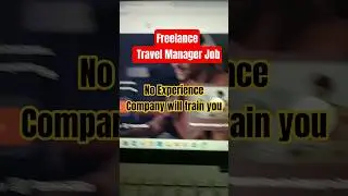 Freelance Travel Manager Job | Free Training No Exper. Needed #earnusdt #freelancejobs #freetraining