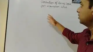 Derivation of saving curve from consumption curve