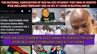 Национальная ассоциация студентов НЗЕ-НА-ОЗО посетила MNK в Сокото😲IPOB объявляет 2 февраля днем ...