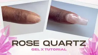 Easy Rose Quartz Nails | DIY Gel X Tutorial