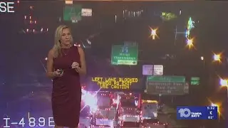 Crash on eastbound Ianes of I-4 in Hillsborough causing slowdowns
