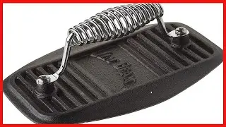 Great product -  Jim Beam Stainless Steel Cast Iron Meat Press, Pre Seasoned for Delicious Meat, Ste