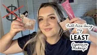 FULL FACE using my CHEAPEST makeup!⭐️