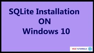 SQLite installation on Windows 10