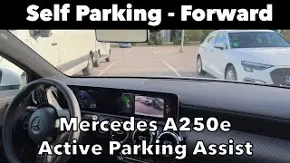 Self Parking - Forward - Mercedes A250e - Active Parking Assist