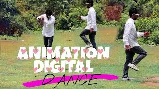 Digital dance /Popping animation dance ,slow motion with dime stop, basic robot dance