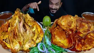 Asmr Eating Fish Head Curry Spicy Egg Omlet Curry Rice Mukbang Fish Curry Egg Curry Eating Show