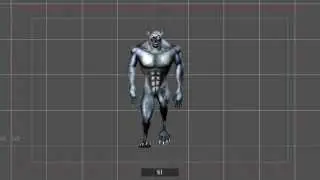 Werewolf Walk Cycle Render test