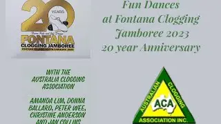 FunDances with the ACA, Australian Cloggers Assoc.  2023 Fontana Clogging Jamboree  20th Anniversary