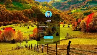 How to create transparent responsive login page using HTML and CSS
