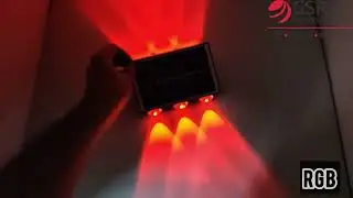 SOLAR LED WALL LIGHT 3+3 (LENS MODEL) WARM WHITE AND RGB