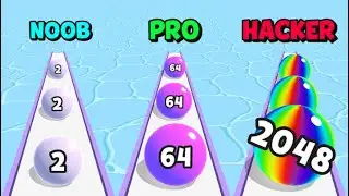 SATISFYING ASMR GAMEPLAY: BALL RUN 2048 3D ⚽⚽ All Best Trending Mobile Games Ep 630